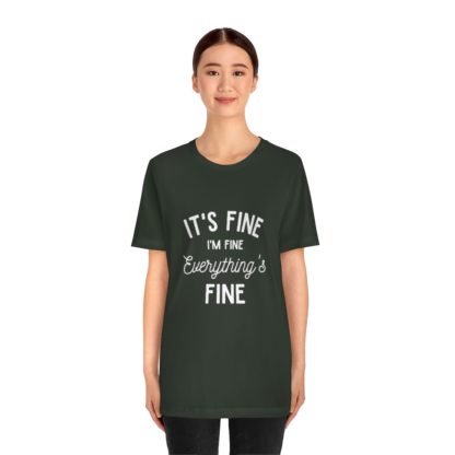 I'm Fine White Tee - Image 2