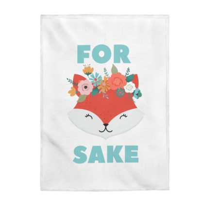 For Fox Sake Velveteen Plush Blanket - Image 5