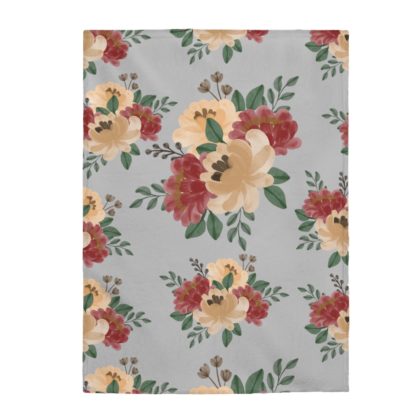 Floral Velveteen Plush Blanket - Image 5