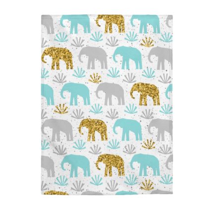 Elephant Velveteen Plush Blanket - Image 5