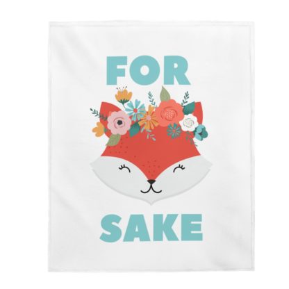 For Fox Sake Velveteen Plush Blanket - Image 3