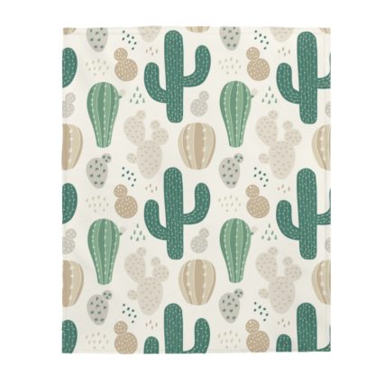 Cactus Velveteen Plush Blanket - Image 3