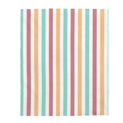 Colorful Stripes Velveteen Plush Blanket - Image 2