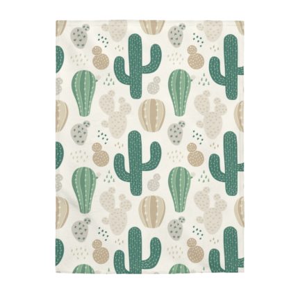 Cactus Velveteen Plush Blanket - Image 2