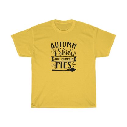 Autumn Skies And Pumpkin Pies Broom Tee - Image 6