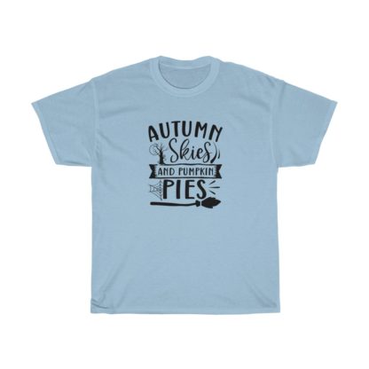 Autumn Skies And Pumpkin Pies Broom Tee