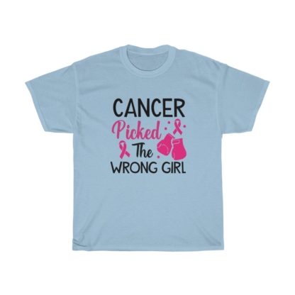 Cancer Picked The Wrong Girl Tee - Image 9