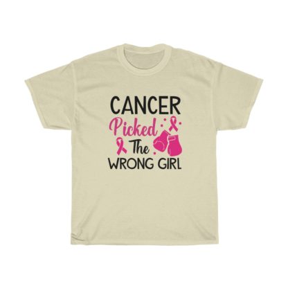 Cancer Picked The Wrong Girl Tee - Image 7