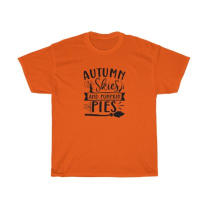 Autumn Skies And Pumpkin Pies Broom Tee - Image 5