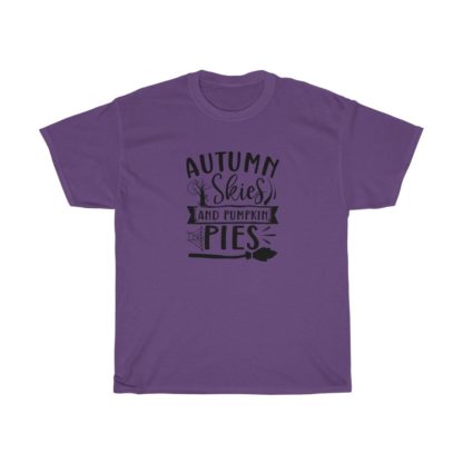 Autumn Skies And Pumpkin Pies Broom Tee - Image 8