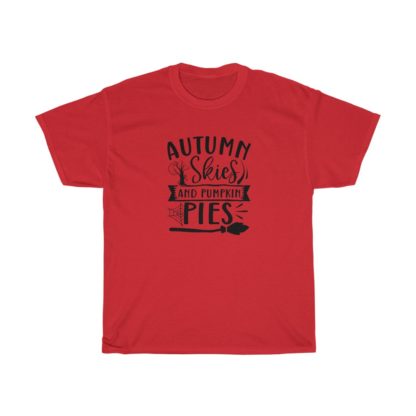 Autumn Skies And Pumpkin Pies Broom Tee - Image 11