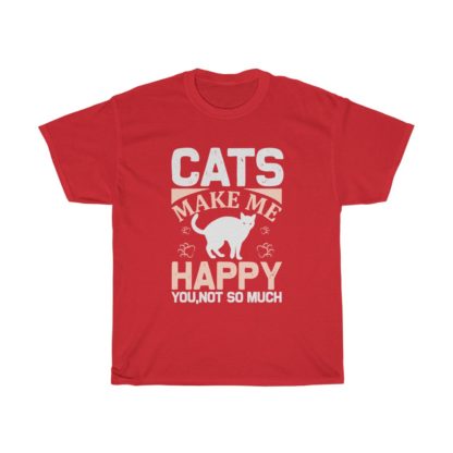 Cats Make Me Happy Tee - Image 11