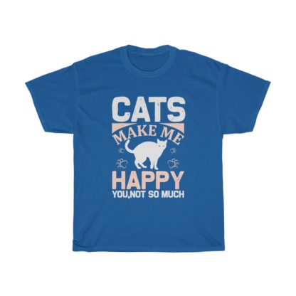 Cats Make Me Happy Tee - Image 7