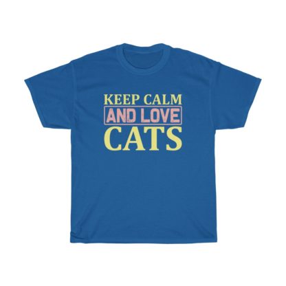 Keep Calm And Love Cats Tee - Image 6