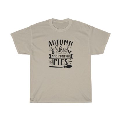 Autumn Skies And Pumpkin Pies Broom Tee - Image 3