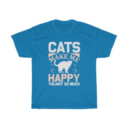 Cats Make Me Happy Tee - Image 6