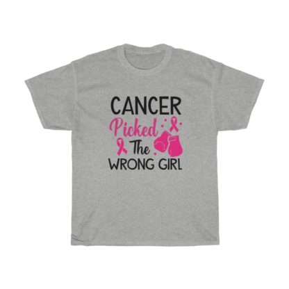 Cancer Picked The Wrong Girl Tee - Image 5