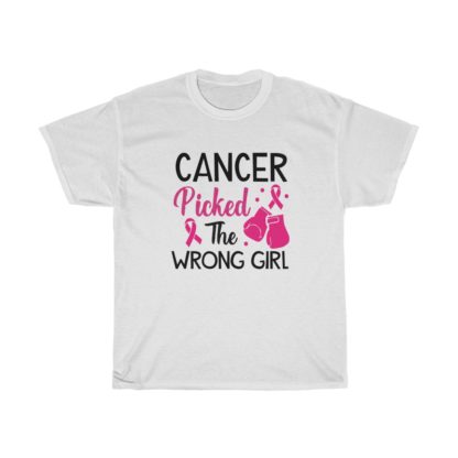 Cancer Picked The Wrong Girl Tee - Image 2