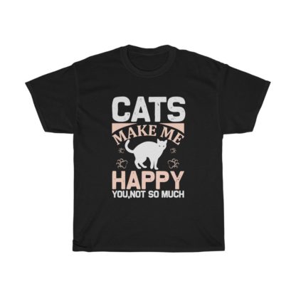 Cats Make Me Happy Tee - Image 2