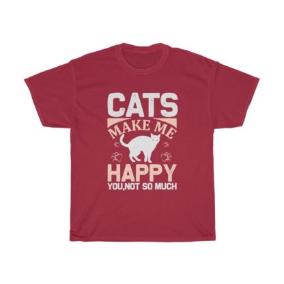 Cats Make Me Happy Tee - Image 12