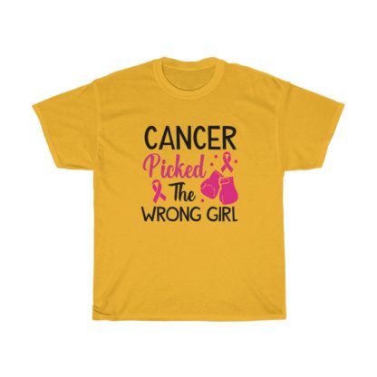 Cancer Picked The Wrong Girl Tee - Image 6