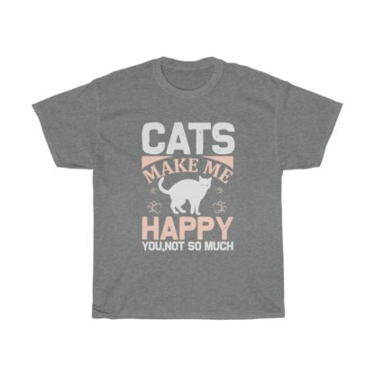 Cats Make Me Happy Tee - Image 3