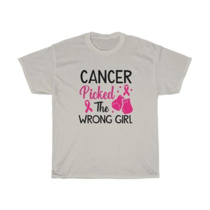 Cancer Picked The Wrong Girl Tee - Image 4