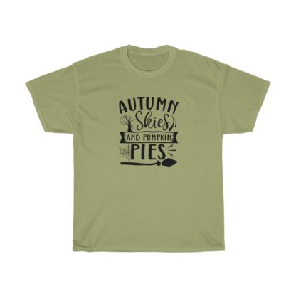 Autumn Skies And Pumpkin Pies Broom Tee - Image 7