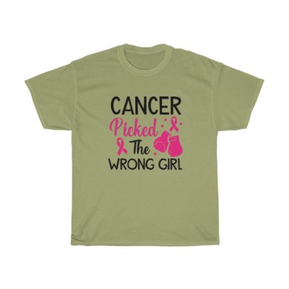 Cancer Picked The Wrong Girl Tee - Image 8