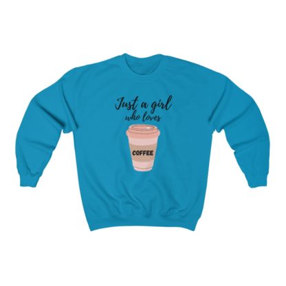 Just a Girl Who Loves Coffee Crewneck Sweatshirt - Image 7