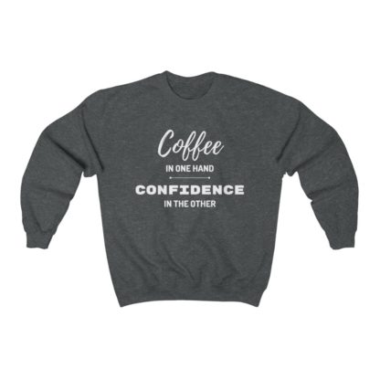 Coffee and Confidence Crewneck Sweatshirt - Image 4