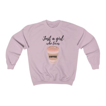 Just a Girl Who Loves Coffee Crewneck Sweatshirt - Image 9