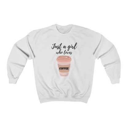 Just a Girl Who Loves Coffee Crewneck Sweatshirt - Image 2