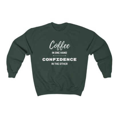 Coffee and Confidence Crewneck Sweatshirt - Image 3