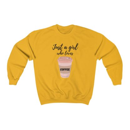 Just a Girl Who Loves Coffee Crewneck Sweatshirt - Image 5