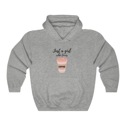 Just a Girl Who Loves Coffee Hooded Sweatshirt - Image 2