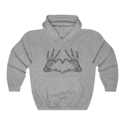 Skeleton Heart Hooded Sweatshirt - Image 3