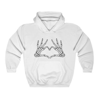 Skeleton Heart Hooded Sweatshirt - Image 2