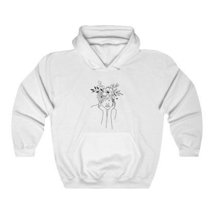 Beautiful Flowers Hooded Sweatshirt - Image 2