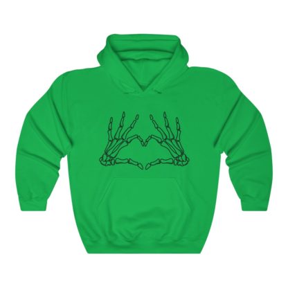 Skeleton Heart Hooded Sweatshirt - Image 5