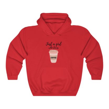 Just a Girl Who Loves Coffee Hooded Sweatshirt - Image 5