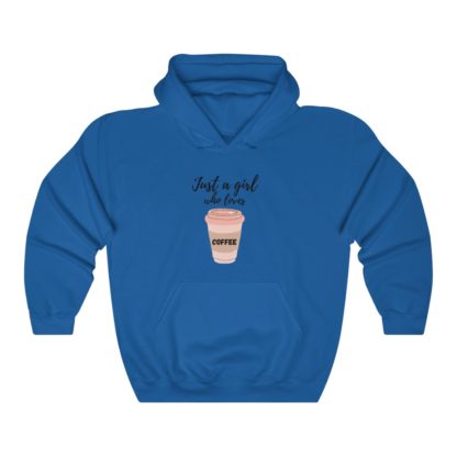 Just a Girl Who Loves Coffee Hooded Sweatshirt - Image 4