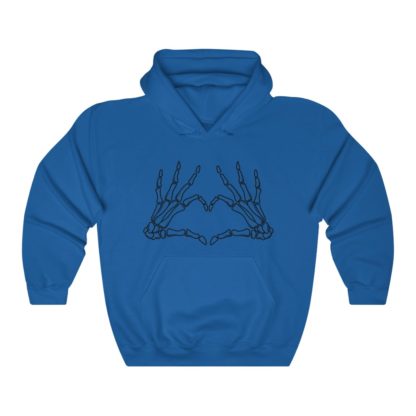 Skeleton Heart Hooded Sweatshirt