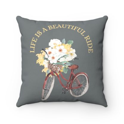 Life is a Beautiful Ride Square Pillow - Image 6