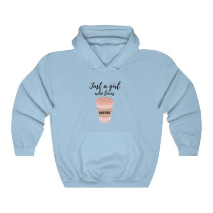 Just a Girl Who Loves Coffee Hooded Sweatshirt - Image 3