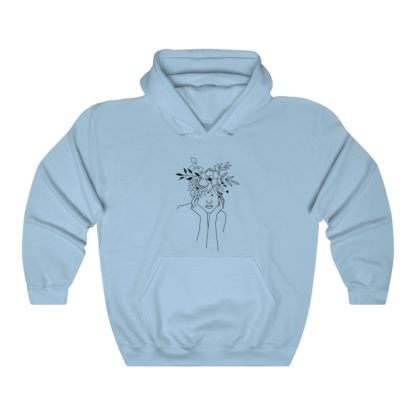 Beautiful Flowers Hooded Sweatshirt - Image 4