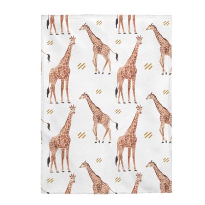 Giraffe Velveteen Plush Blanket - Image 5