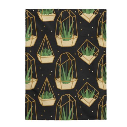 Green Plant Velveteen Plush Blanket - Image 5