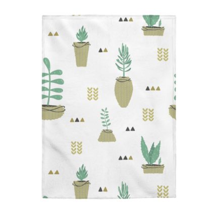 Potted Plant Velveteen Plush Blanket - Image 5