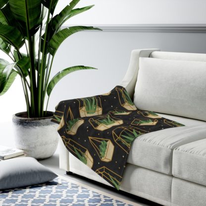 Green Plant Velveteen Plush Blanket - Image 6